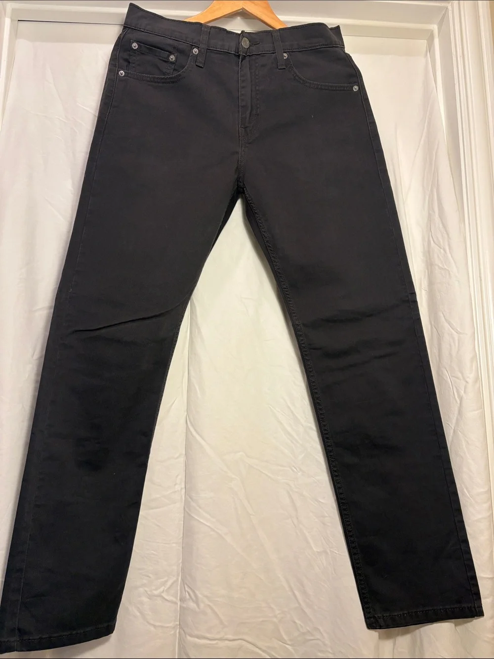 Levi's Black Straight Jeans for Men